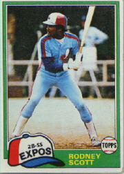 1981 Topps Baseball Cards      539     Rodney Scott